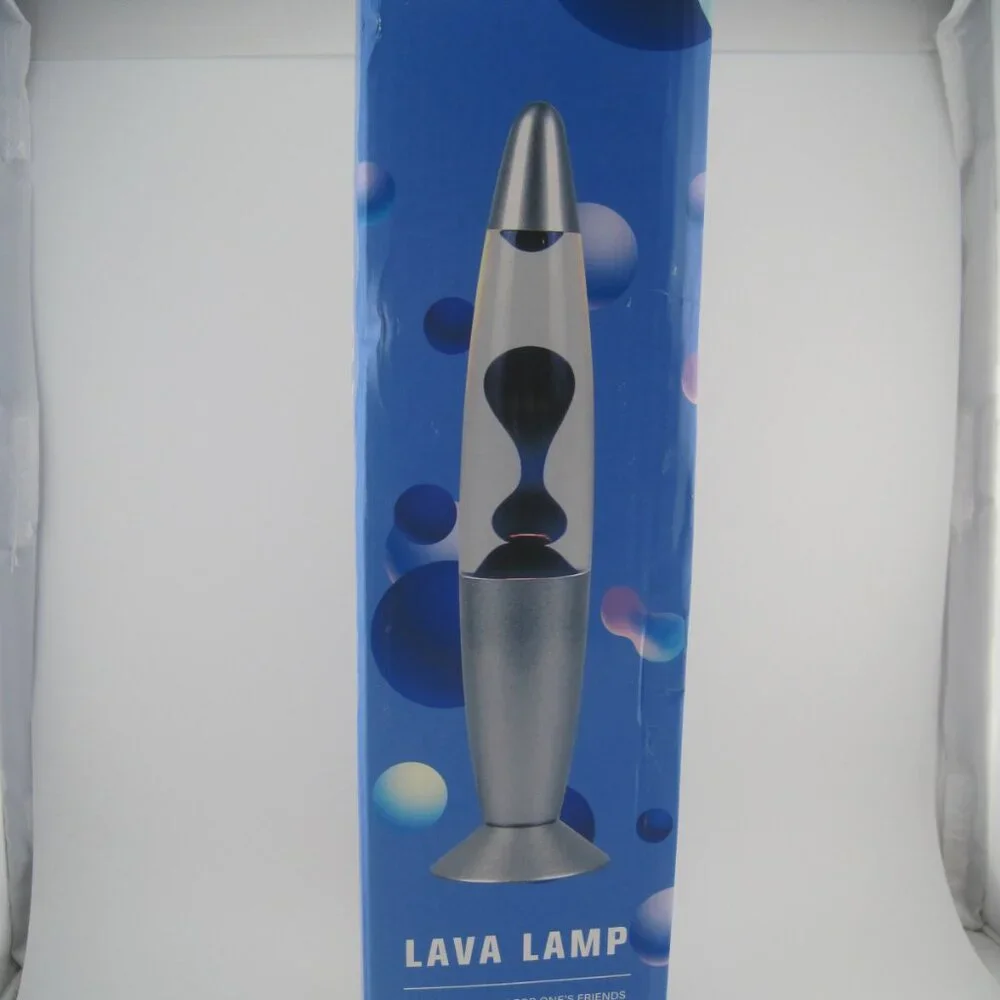 NEW Retro Silver Lava Lamp Light 13.5